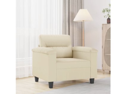 vidaXL Křeslo krémové 60 cm umělá kůže