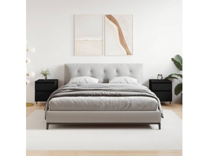 vidaXL Noční stolky 2 ks černé 40 x 35 x 50 cm kompozitní dřevo