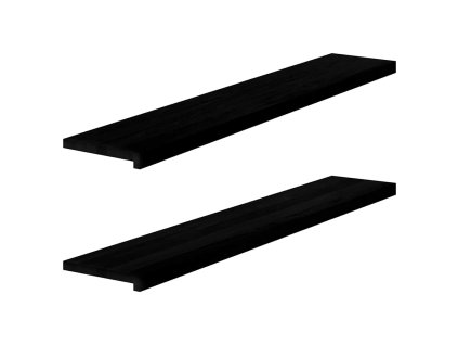 vidaXL Okenní parapety 2ks tmavě hnědé 140x30x2 cm masivní dub