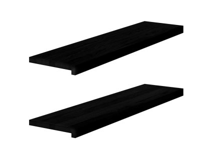 vidaXL Okenní parapety 2ks tmavě hnědé 100x30x2 cm masivní dub