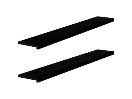 vidaXL Okenní parapety 2ks tmavě hnědé 160x30x2 cm masivní dub