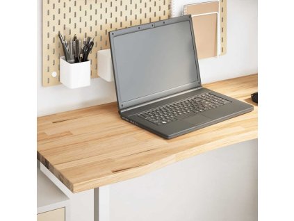vidaXL Stolní deska neošetřené 120x60x2,5 cm dub obdélníkový