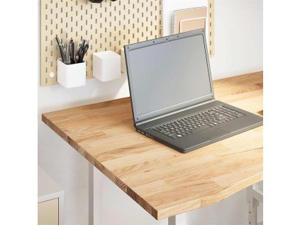 vidaXL Stolní deska neošetřené 100x80x2,5 cm dub obdélníkový