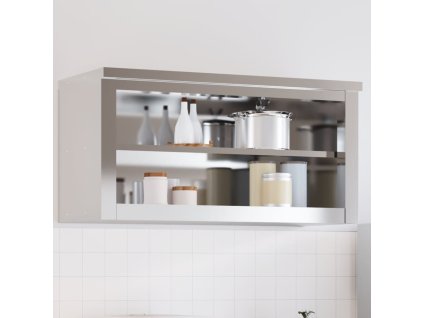 vidaXL Kuchyňská nástěnná skříňka s policí nerezová ocel