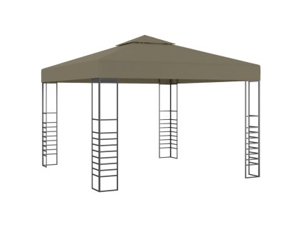 vidaXL Zahradní altán 3 x 3 m taupe 180 g/m²