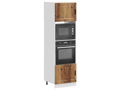 vidaXL Skříňky na troubu 2 ks "Porto" starého dřeva kompozitní dřevo