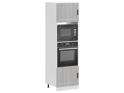 vidaXL Skříňky na troubu 2 ks "Porto" šedý sonoma kompozitní dřevo