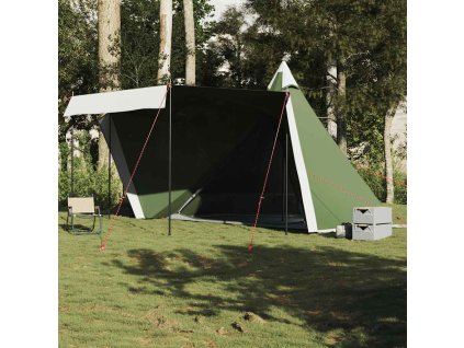vidaXL Rodinný stan týpí pro 8 osob zelený nepromokavý
