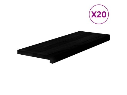 vidaXL Nášlapy na schody 20 ks světle hnědé 70x25x2 cm masivní dub