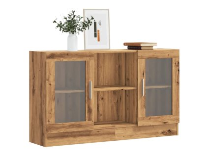 vidaXL Příborník dub artisan 120 x 30,5 x 70 cm kompozitní dřevo