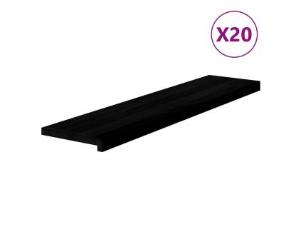 vidaXL Nášlapy na schody 20 ks světle hnědé 110x25x2 cm masivní dub