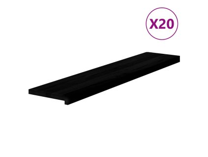 vidaXL Nášlapy na schody 20 ks světle hnědé 120x25x2 cm masivní dub