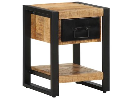 vidaXL Noční stolek 35x34x45 cm hrubý mangovník