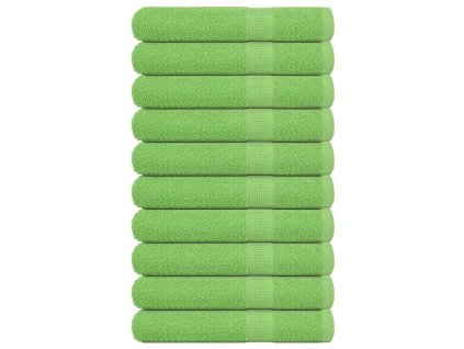 vidaXL Saunové osušky FROGN 10 ks jablečně zelené 80x200 cm 360 g/m²