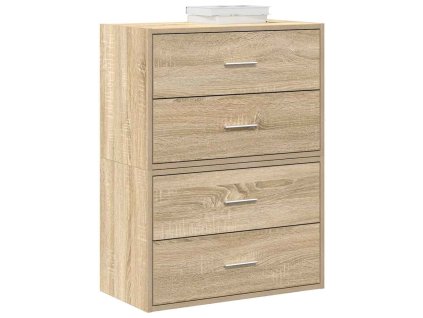 vida Skříňky s 2 zásuvkami 2 ks dub sonoma 60x31x40cm kompozitní dřevo