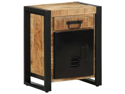 vidaXL Noční stolek 40x30x50 cm hrubý mangovník