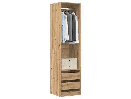 vidaXL Šatní skříň dub artisan 50 x 50 x 200 cm kompozitní dřevo