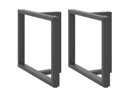 vidaXL Nohy k jídelnímu stolu ve tvaru T, 2 ks, antracitové, 100 x 35 x (72-73) cm, ocel