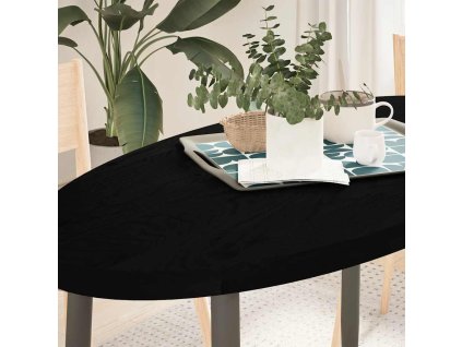 vidaXL Stolní deska tmavě hnědá 120x60x4 cm masivní dub oválný