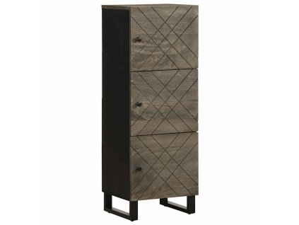 vidaXL Skříň highboard černá 40x33x110 cm masivní mangovníkové dřevo