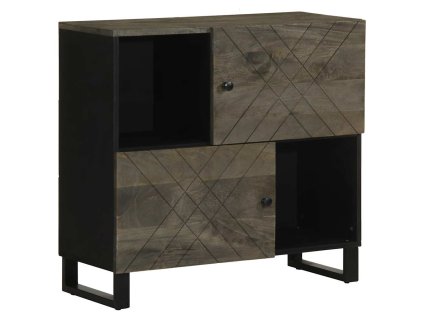 vidaXL Příborník černá 80x33x75 cm masivní mangovníkové dřevo