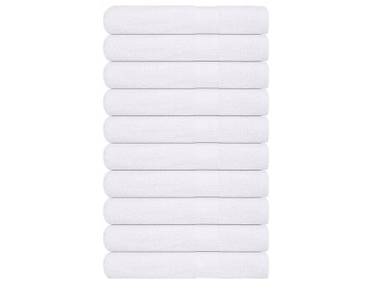 vidaXL Saunové osušky FROGN 10 ks bílé 80x200 cm 360 g/m²