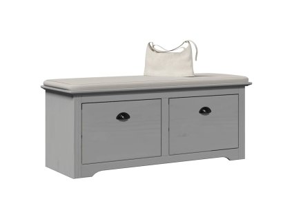 vidaXLLavice do předsíně "BODO" šedý 114x40x45 cm