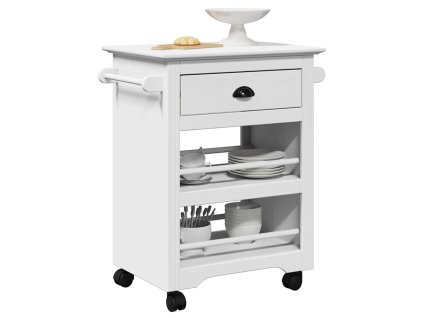 vidaXL Kuchyňský vozík "BODO" bílý 67,5x45x80 cm