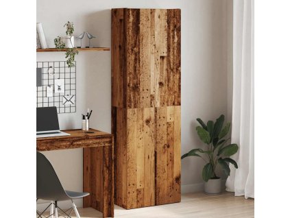 vidaXL Skříň old wood 60 x 32 x 190 cm kompozitní dřevo