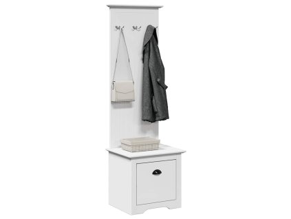 vidaXL Předsíňová skříň s háčky "BODO" bílý 50x40x157 cm