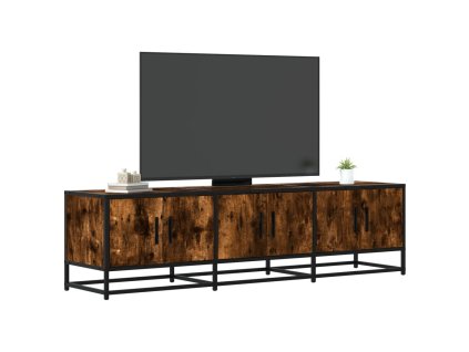 vidaXL TV skříňka kouřový dub 150 x 35 x 41 cm kompozitní dřevo a kov