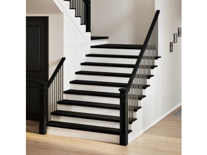 vidaXL Nášlapy na schody 4 ks světle hnědé 120x25x2 cm masivní dub