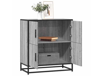 vidaXL Příborník šedý sonoma 68x35x76 cm kompozitní dřevo