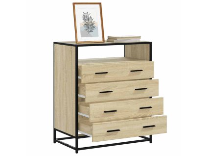 vidaXL Komoda se zásuvkami sonoma dub 70x41x83,5 cm kompozitní dřevo