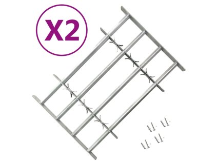 vidaXL Nastavitelné bezpečnostní okenní mříže 2 ks 1000–1500 mm