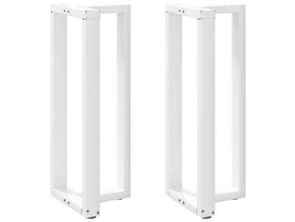 vidaXL Nohy barového stolu ve tvaru T, 2 ks, bílé, 40 x 35 x (100-101) cm, ocel