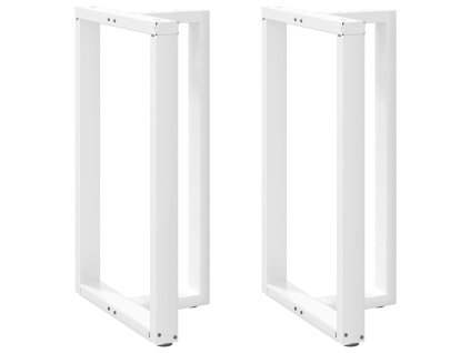 vidaXL Nohy barového stolu ve tvaru T, 2 ks, bílé, 60 x 35 x (100-101) cm, ocel