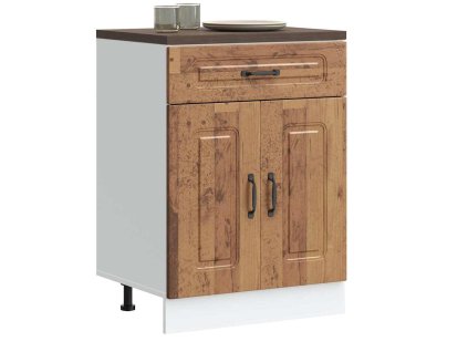 vidaXL Kuchyňská spodní skříňka "Kalmar" staré dřevo kompozitní