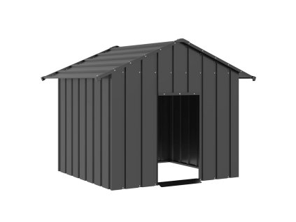 vidaXL Psí bouda se střechou 131x101x102 cm pozinkovaná ocel