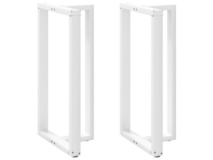 vidaXL Nohy barového stolu ve tvaru T, 2 ks, bílé, 60 x 35 x (110-111) cm, ocel