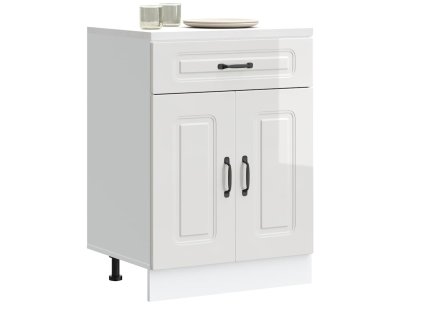 vidaXL Kuchyňská spodní skříňka "Kalmar" lesk bílá kompozitní