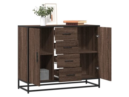 vidaXL Příborník hnědý dub 92 x 35 x 76 cm kompozitní dřevo