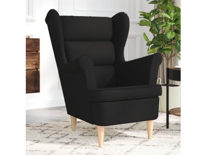 vidaXL Křeslo černé 74 x 84 x 100 cm textil