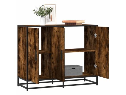 vidaXL Příborník kouřový dub 94x35x76 cm kompozitní dřevo