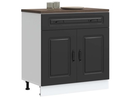 vidaXL Kuchyňská spodní skříňka "Kalmar" černý kompozitní