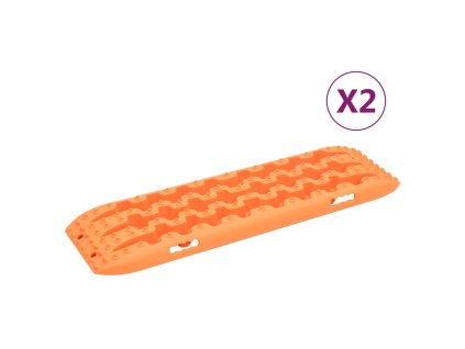 vidaXL Vyprošťovací desky 2 ks oranžové 106 x 30,5 x 7 cm nylon