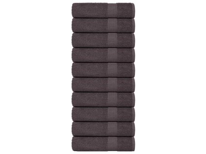 vidaXL Koupelových osušek 10 ks antracitová 100x150 cm 360 g/m²