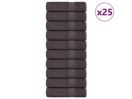vidaXL Koupelových osušek 25 ks antracitová 100x150 cm 360 g/m²