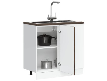 vidaXL Kuchyňská spodní skříňka "Porto" kouřový dub kompozitní dřevo