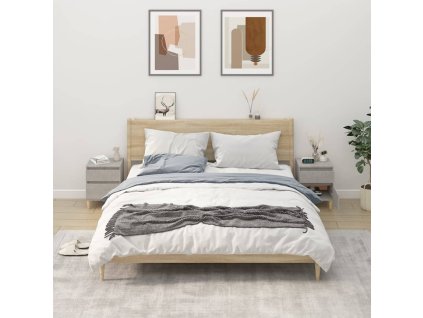 vidaXL Noční stolky 2 ks betonově šedé 40 x 35 x 50 cm